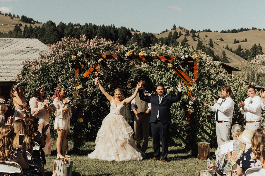 Montana outdoor wedding