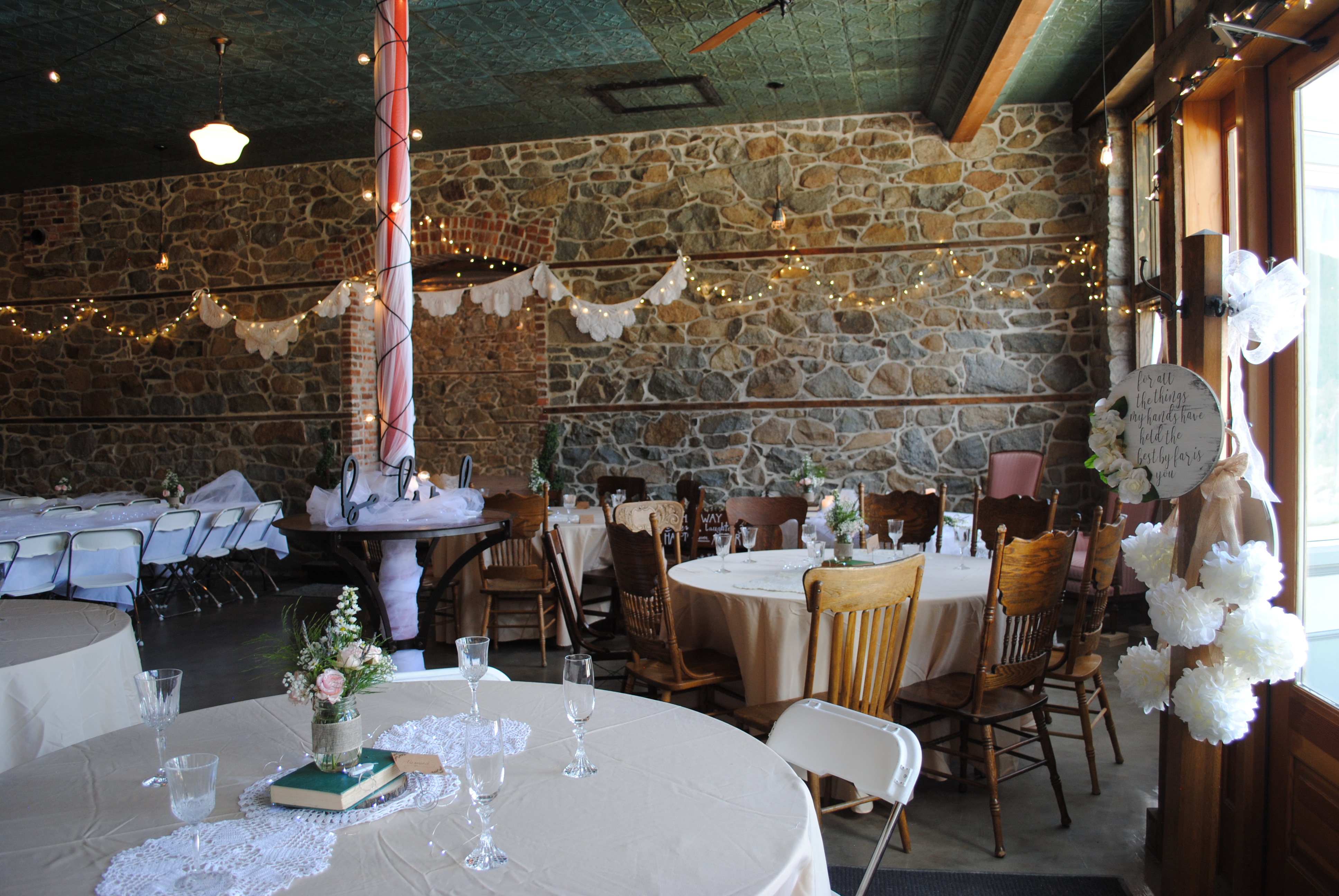 wedding ceremony at historic marysville general store