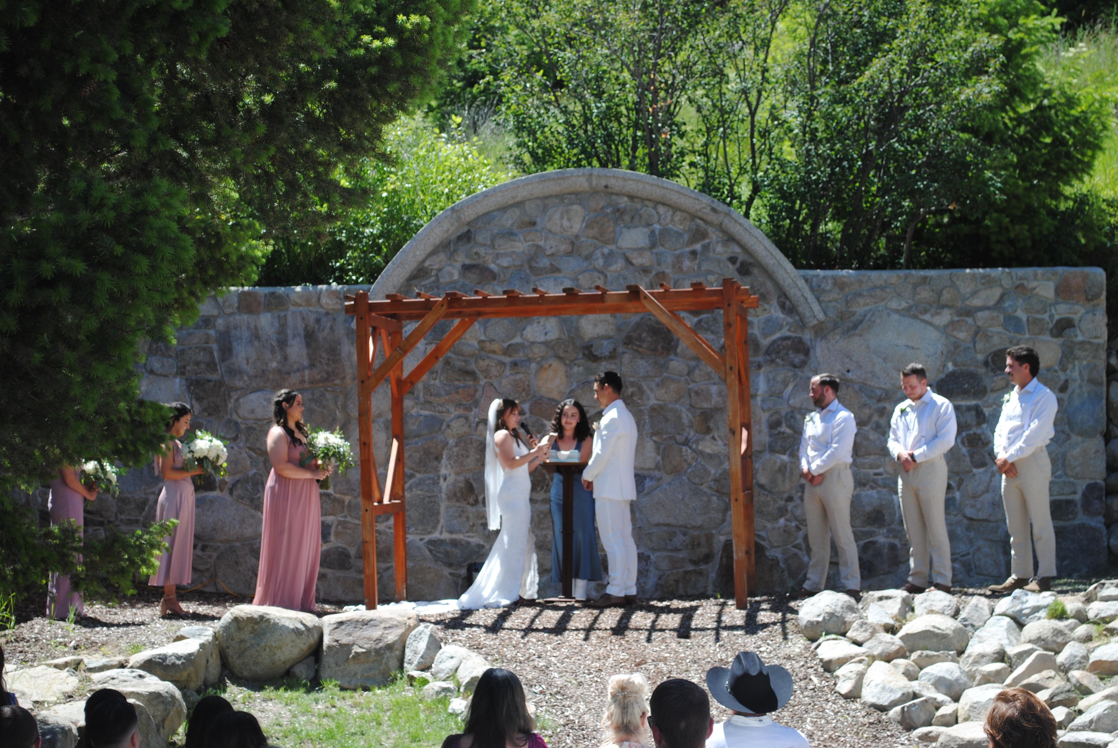 outdoor wedding ceremony